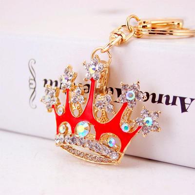Kreative Diamant Krone Kristall Auto Schlüsselanhänger Damen Tasche Anhänger Schmuck Geschenk