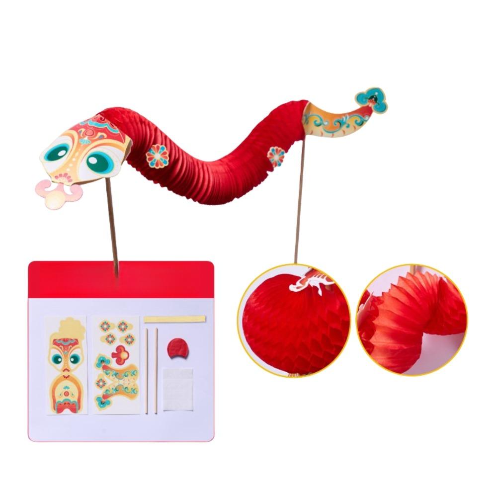 Jubilant Finger Lion Dance Chinese Tradition Paper Flower Folding Lion Dance 2025  Spring Festival