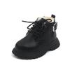 New Children's Fashion Boots Winter Thickened Boys Girls' Anti-Skid Warm Boots Side Zipper Solid Color Kids Casual Shoes I06191