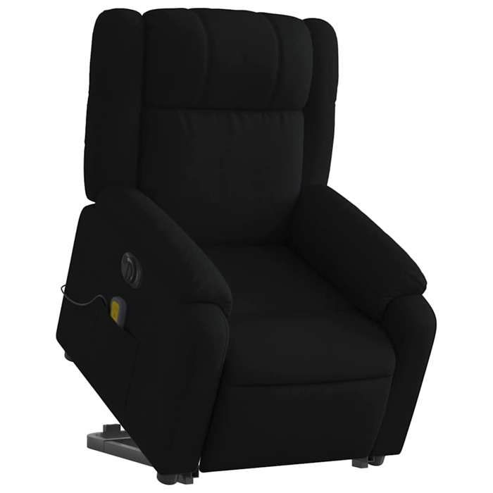 VidaXL Electric Massage Recliner Chair Black Fabric 3205240