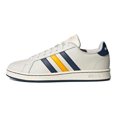 Neo Grand Court Low Top Sneakers Unisex Sneakers White Blue Yellow FY8195
