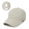 Women's Summer Baseball Cap, Breathable Mesh Sports Hat, Adjustable Solid Color Sun Hat Quick-Dry Casual Unisex Visor with Ponytail Hole