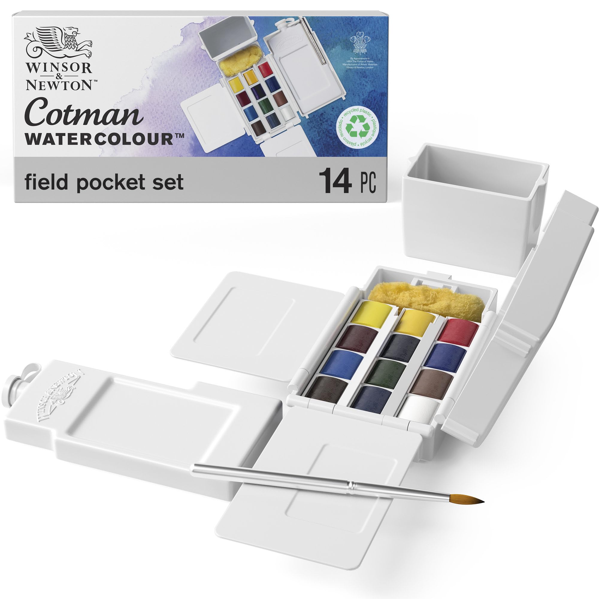 

Winsor Newton Watercolor Paint Cotman Watercolor Field Pocket Set Half Pan 12 Colours Set 18909639 &