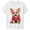 Corgi Dog Hoodie Animals Dogs Unisexs TShirt Unisexs Tee Graphic Unisex Top a