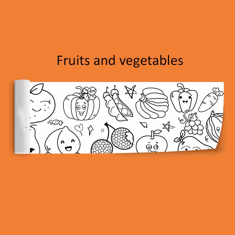 30*89cm Rolos de Grafite para Crianças Extra Longo Jardim de Infância Bebê Rolo Colorido Ferramenta de Desenho Papel Brinquedos Educacionais