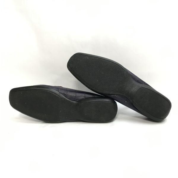 STOKTON bit loafer moccasin 36 22.5-23 purple Italy(USED)