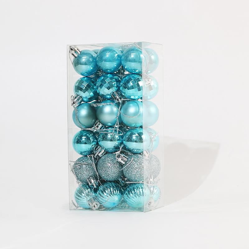 1 Box Weihnachtskugeln Christbaumschmuck Kugel Weihnachten Hängende Baumanhänger Heimpartydeko 2025 Neujahrsgeschenk Noel Navidad