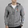 Jordan Colorful Logo Zip Hoodie Jacket Men Jackets Grey CJ7880-091