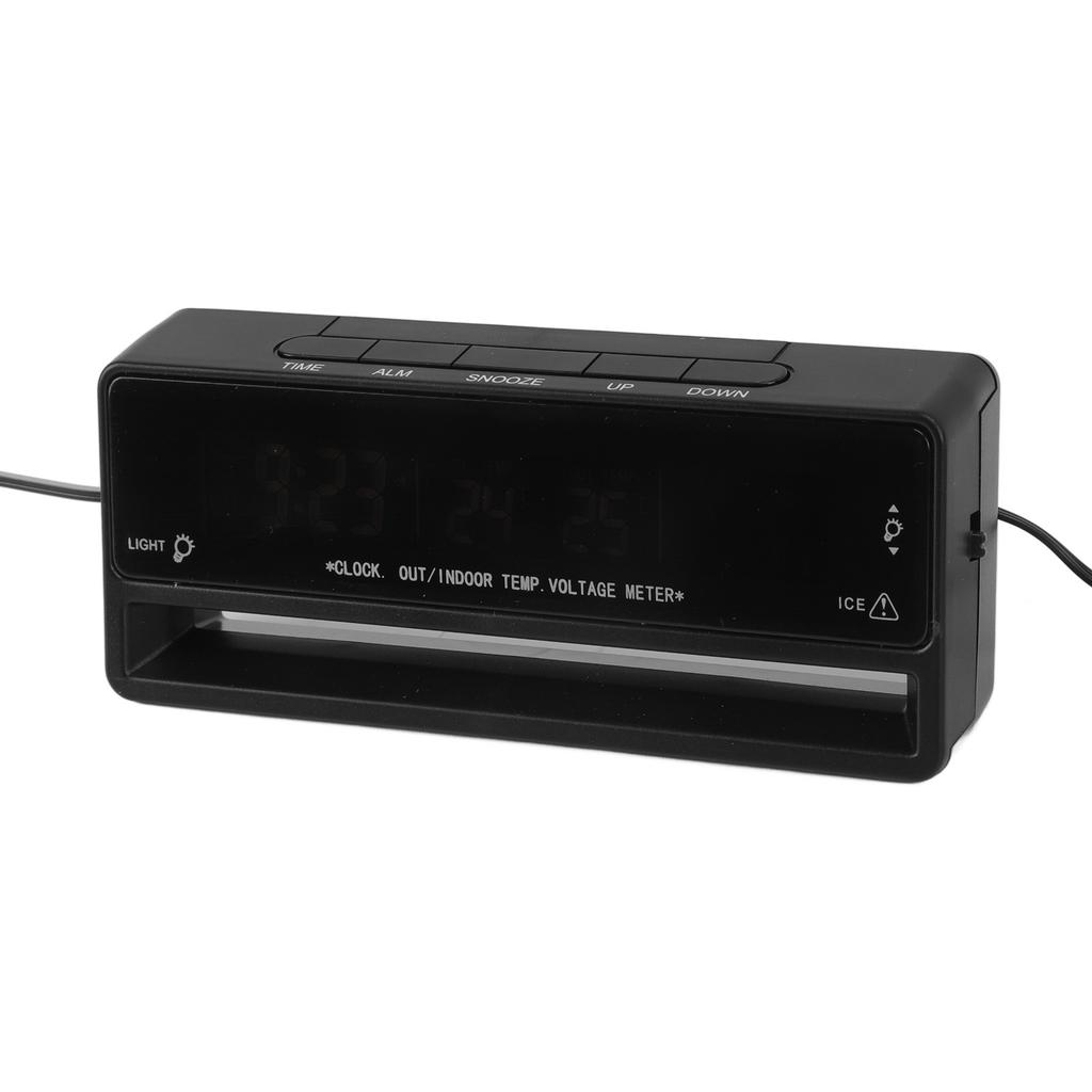 Araba Dijital Termometre Çok Fonksiyonlu Elektronik Ayarlanabilir Çift Renkli Voltmetre Monitör