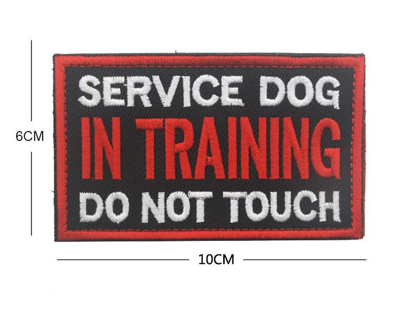Individuelles Hundegeschirr Klettverschluss-Patch: Servicehund Abzeichen & Trainings Moral Abzeichen