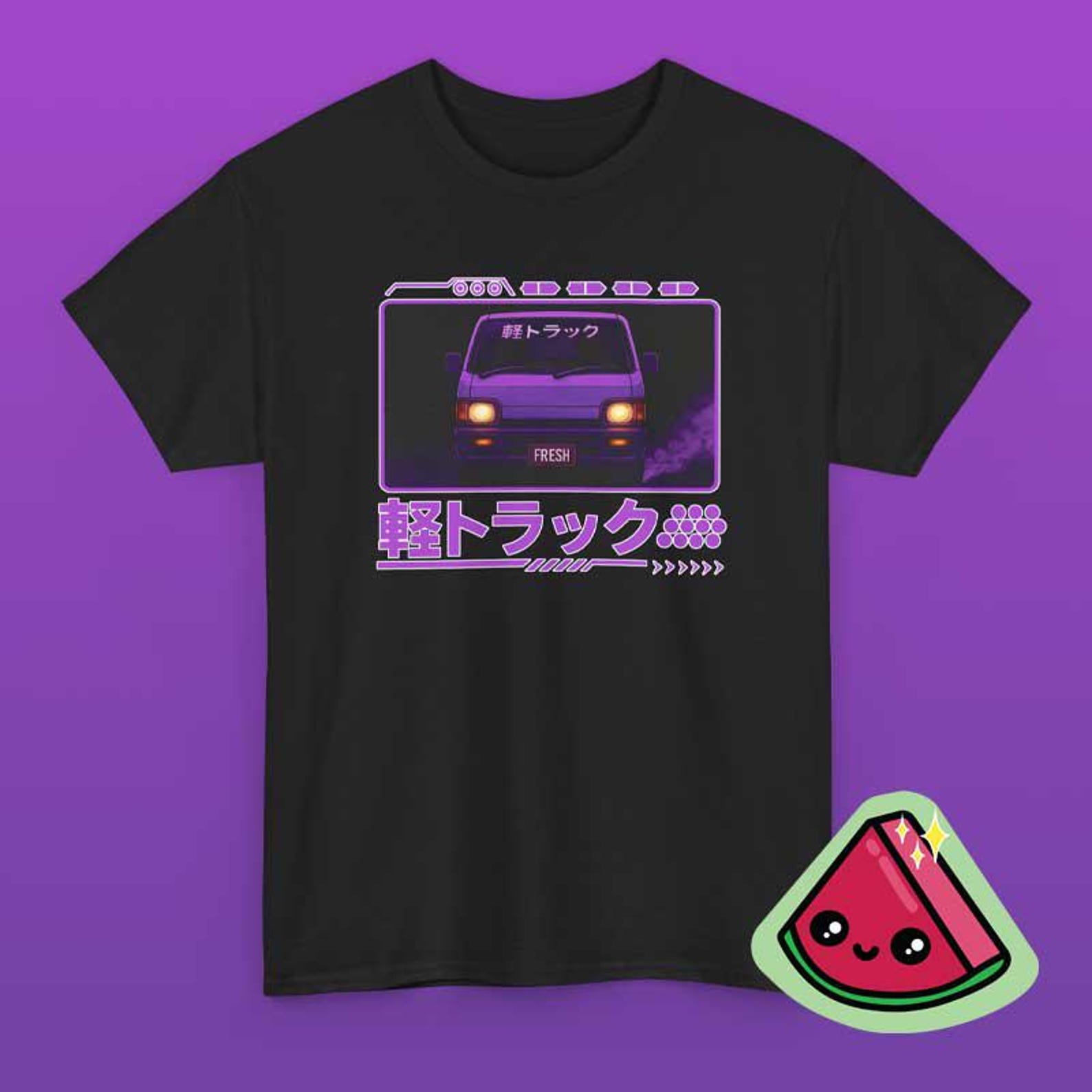 Kei Truck T Shirt, Cyberpunk Japanese Mini Truck Tee, JDM Streetwear Shirt, Japanese Style Top XL