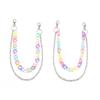 Candy Color Double Layer High Street Acrylic Pants Chain Adjustable Length Waist Chain Accessory for Fashion Enthusiasts