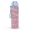1PC Dusty Pink Swirl Texture Print 750ml Color Plastic Sports Water Bottle Leakproof Flip Straw Lid Suitable for Sports Office Home Use