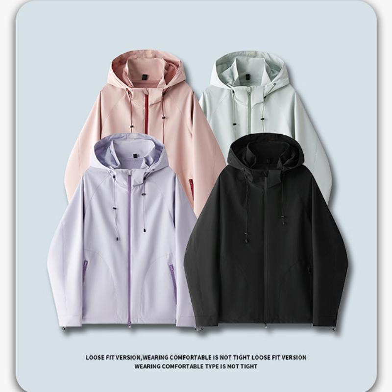 Bunda pro venkovní sporty Pánská Dámská Jarní Podzimní S kapucí Vodotěsná Větrovka Pánský Kabát