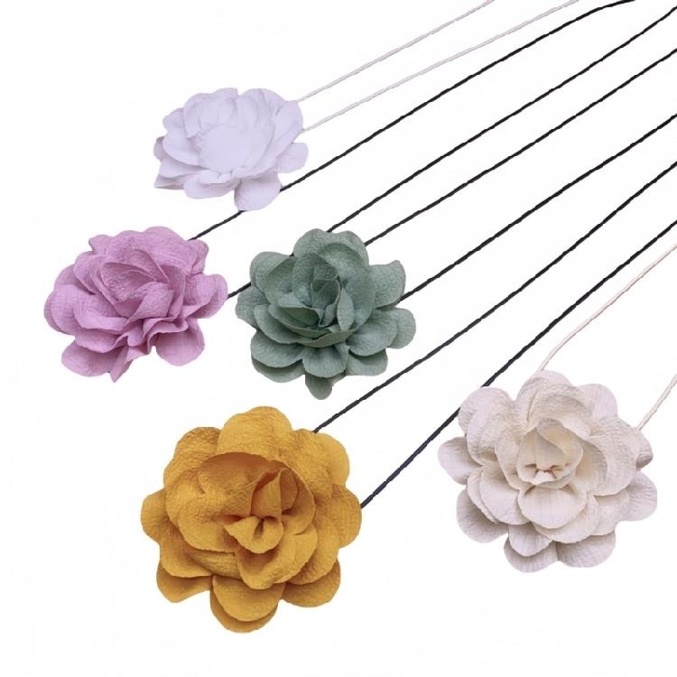 Rose Choker Long Rope Necklaces Fashionable Accessories for Girls and Ladies