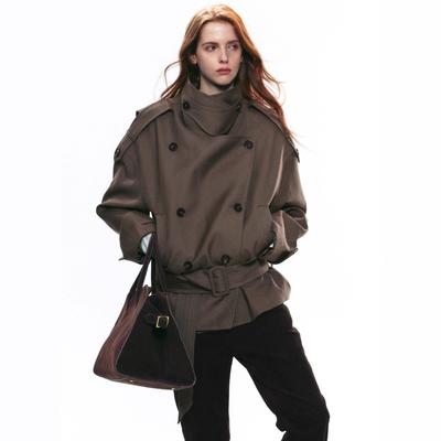 Neuer Trenchcoat im französischen Stil, hochwertige Vintage-Oberbekleidung