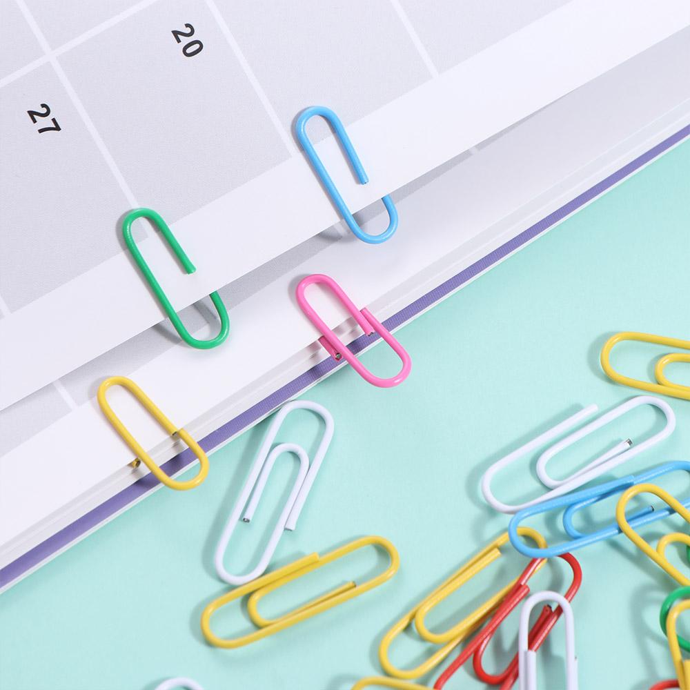 50PCS Colored Bookmark Clip Creative Binder Clamps File Holder Metal Paper Clips  Binding