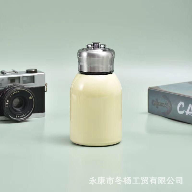 Guochao Mini Xiaopangding Thermos Cup with Pull Ring Convenient Pocket Cup Simple Fashion Cup Company Gifts