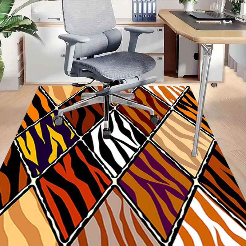 1PC tiger print zebra stripes Extra Large Non-Slip Floor carpet, Office, family, bedroom, Studio - Large Area Rug Indoor Rugs, Vibrant Colors-A245