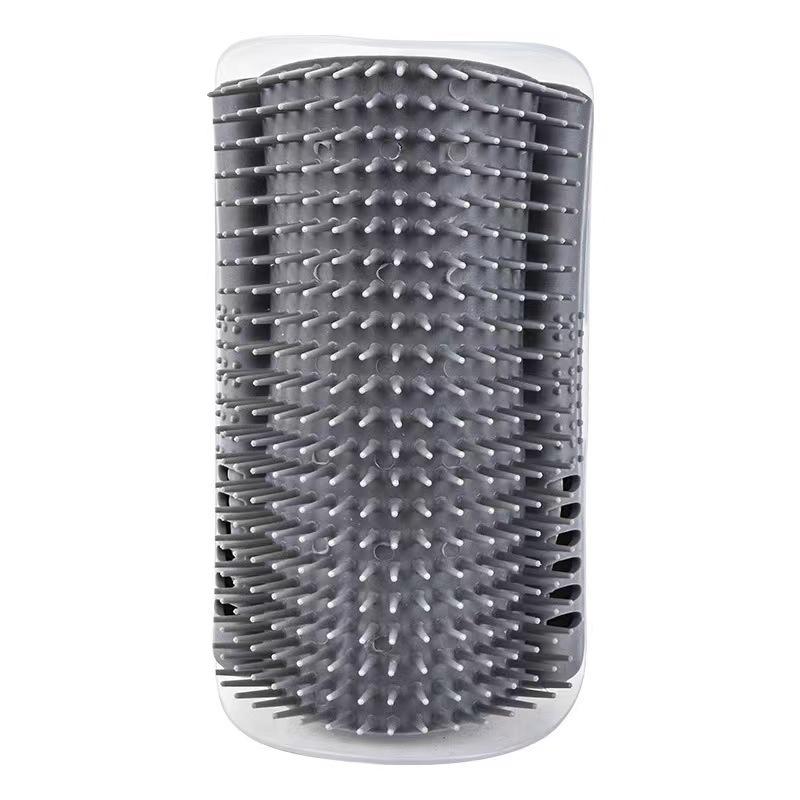 Corner Cat Scratcher & Fur Remover Comb with Catnip Toy