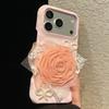 Ins-Style Lace Flower Phone Case - Compatible with Apple iPhone Models 17, 16 Pro Max, 15 Pro, 14, 13, 12