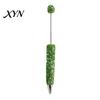 Decorative Beaded Pen Diamond Beadable Pens, Bling Rhinestone DIY Bead Pen, Crystal Shaft Craft Black Ink Ballpoint Pens for Decorations Office School