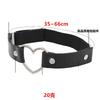 Sexy Women Elastic Pu Leather Thigh Leg Ring Strap Leglet With Metal Heart Garter Belt Cat Punk Garter Jewelry Loop Goth Harness