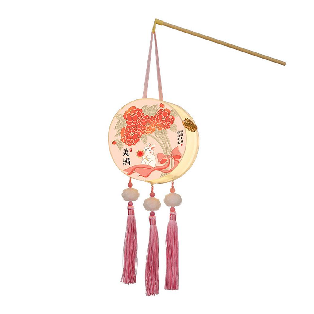 Handheld Lanterns for Traditional Chinese Celebration Waterproof Moon Festival Light with Soft Lighting Home Decoration