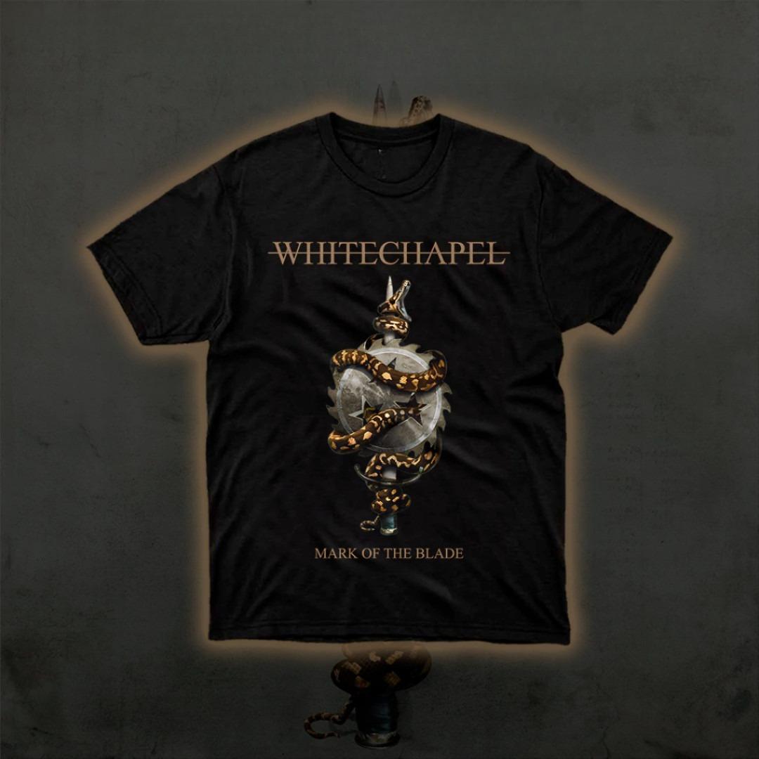 Whitechapel Band Heavy Metal Cotton Dark Trend Vintage Short-sleeved T-shirt 2XL