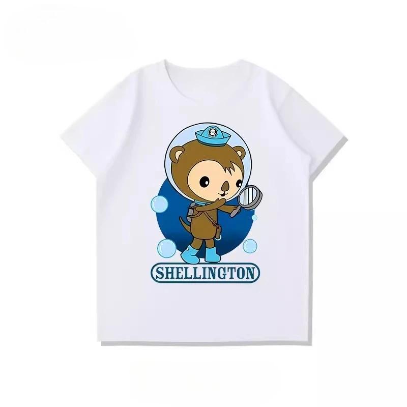Octonauts Rescue Team Kids T-Shirt 100% Cotton Comfortable Breathable Summer Style Children's Clothing