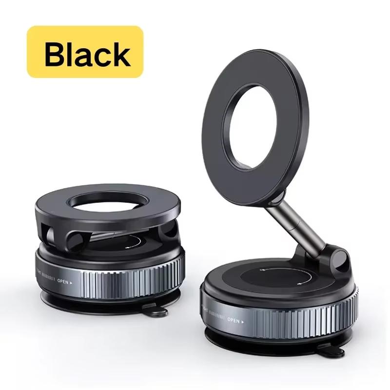 Magnetický držák na telefon do auta Mechanická vakuová přísavka Otočný o 360° Magnetický adsorpční držák Navigace Univerzální držák