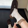 Grey Socks with Rolled-up Edges, Piles of Socks, Burken Shoes, Mid-calf Socks, and Contrasting Long Socks Are Trendy