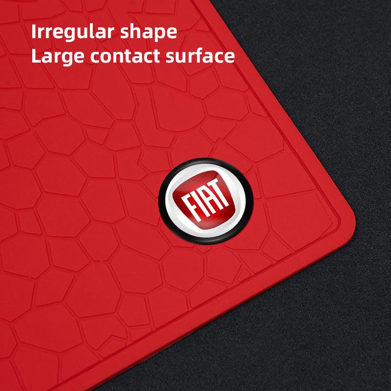 Multi-Purpose PVC Car Non Slip Mat Dashboard Phone Anti Slip Gel Pad For FIAT Abarth 500 Tipo FR Panda Argo Freemont Viaggio