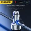 ESSAGER PD80W Fast Charge Car Charger with Digital Display for Apple Notebooks