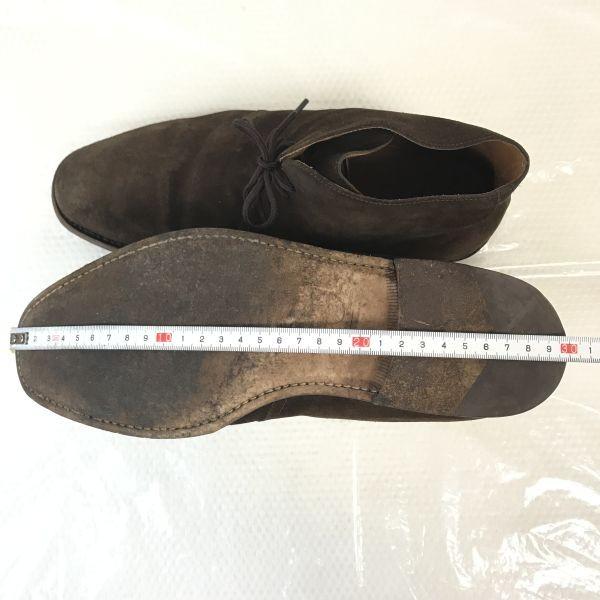 Bexley Handmade Suede Goodyear Chukka Boots 42.5 27-27.5cm Brown(USED)