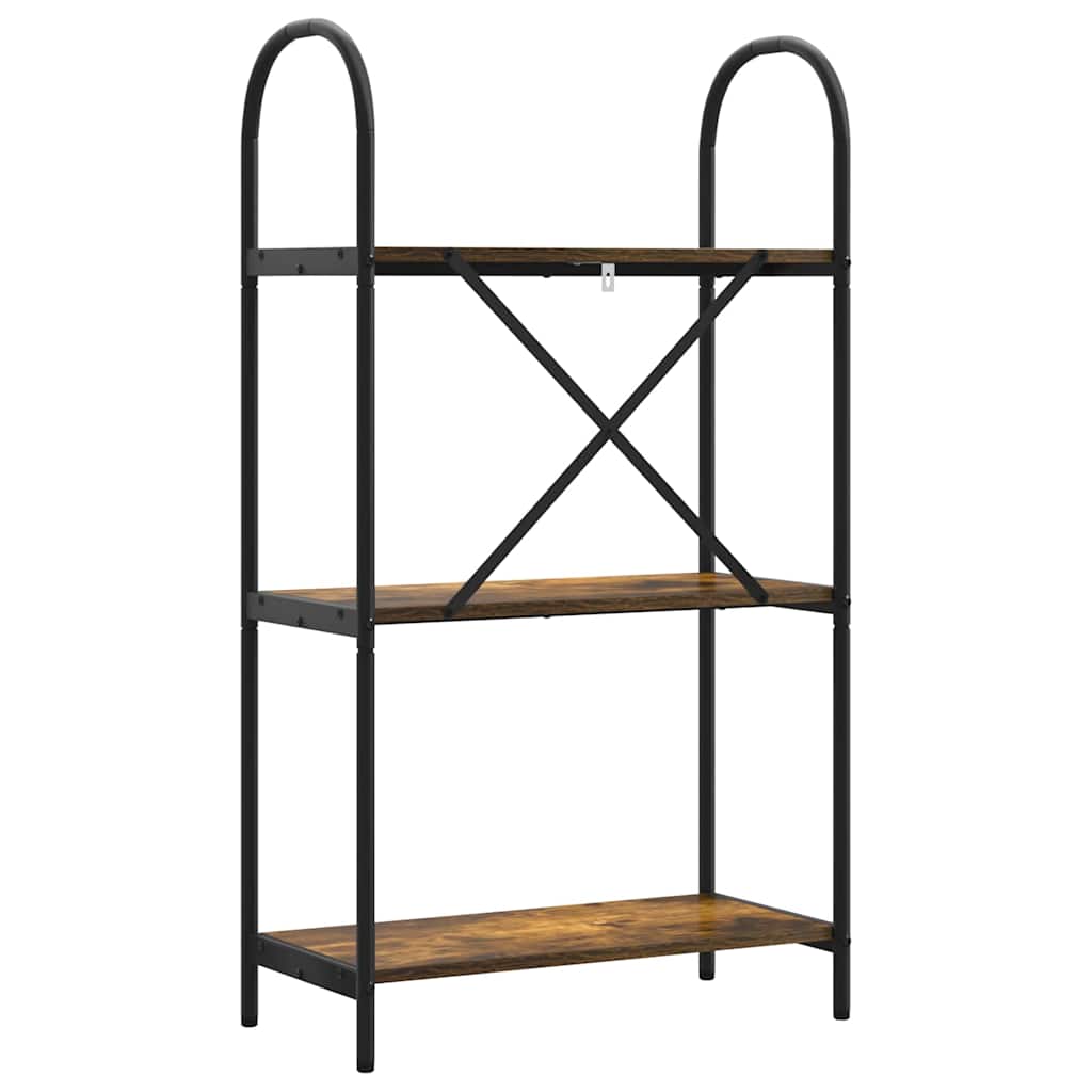 Bookshelf Smoked Oak 60 x 30 x 109 cm Engineered Wood