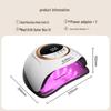 High-Power Quick-Drying 66 LED Nail Gel Curing Lamp with Red Light