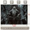 Party Backdrop Viking King Wolves Majestic Fantasy Throne Scene Ravens Event Event Photo Background Party Decor