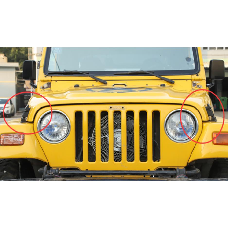 For Jeep Wrangler TJ Hood Latch Hood Lock Catch Hood Latches Catch Kit 1997-2006