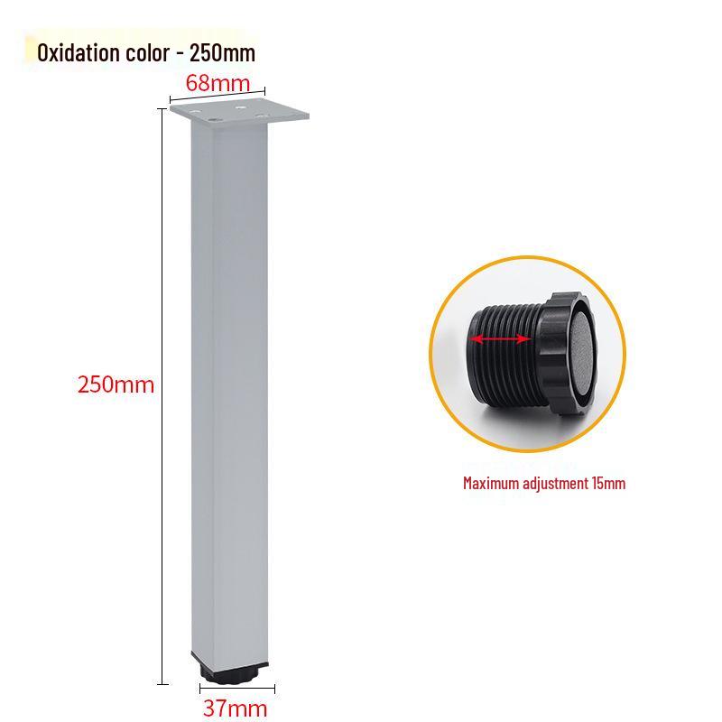 38mm Adjustable Square Cabinet & Sofa Legs - Thickened Furniture Feet for Coffee Table Support
