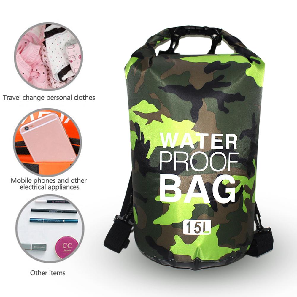 PVC Boating Water Bag Lightweight Waterproof Rafting Boating Bag Inflatable Portable Wear-resistant Foldable for Outdoor Camping