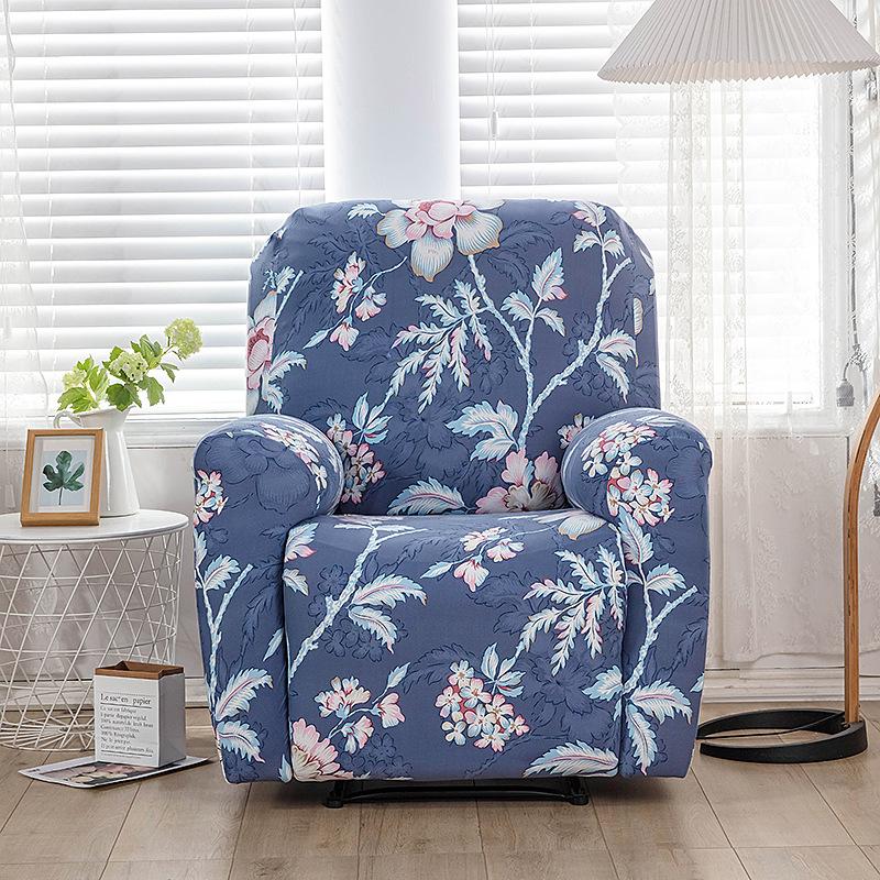 Elastic Printed Fabric All-Inclusive Recliner Cover Rocking Chair Cover Sofa Cover Protective Cover Single Function Recliner Cover