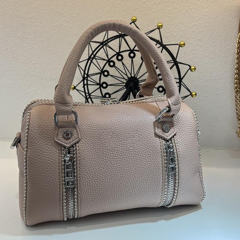 Francouzská Crossbody taška přes rameno Všestranná dámská polštářová taška Boston Velká kapacita Taška s hroty z vrbového proutí