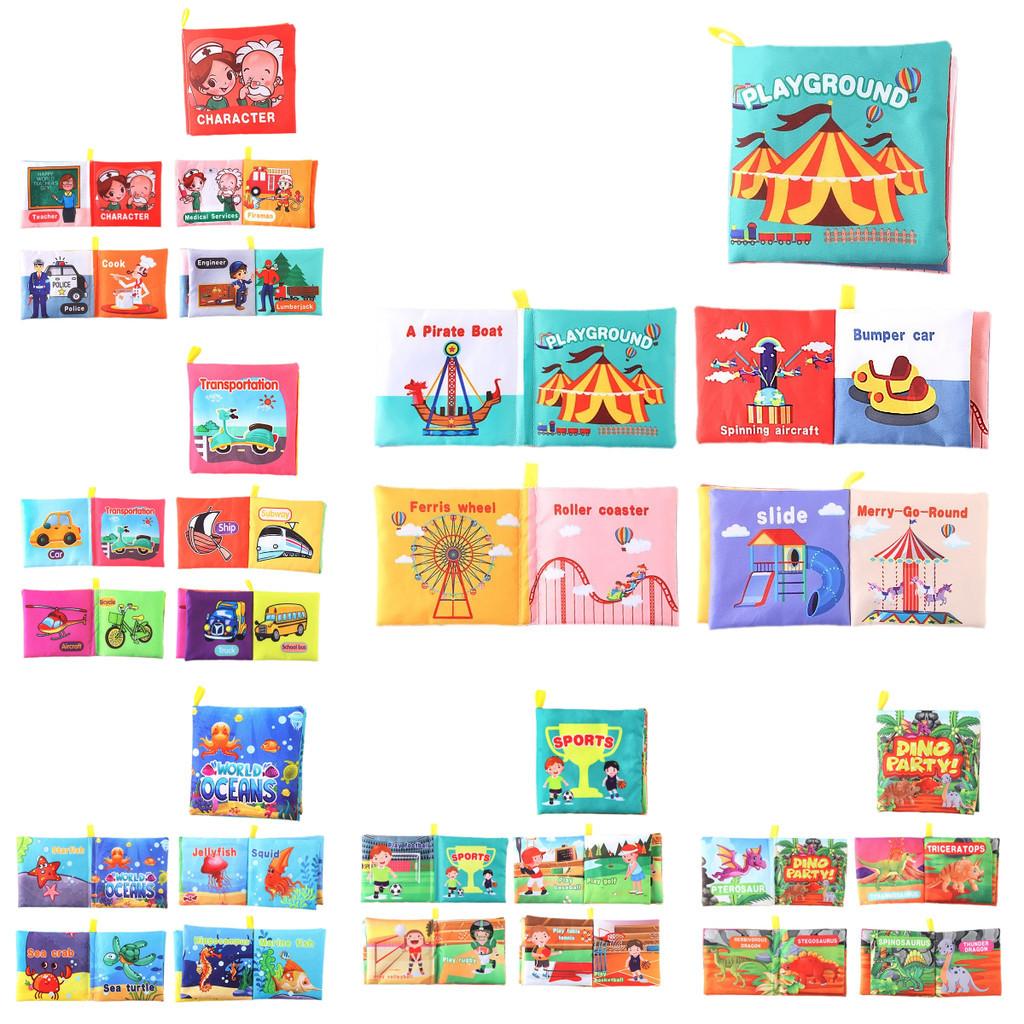Soft Stereoscopic Infant Cloth Books Early Education Toy English Book Palm