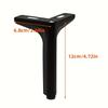 4Pcs Metal Sofa Legs Half Round Three Prong Furniture Support Feet Cabinet Table Bedside Table Hardware Legs Brackets