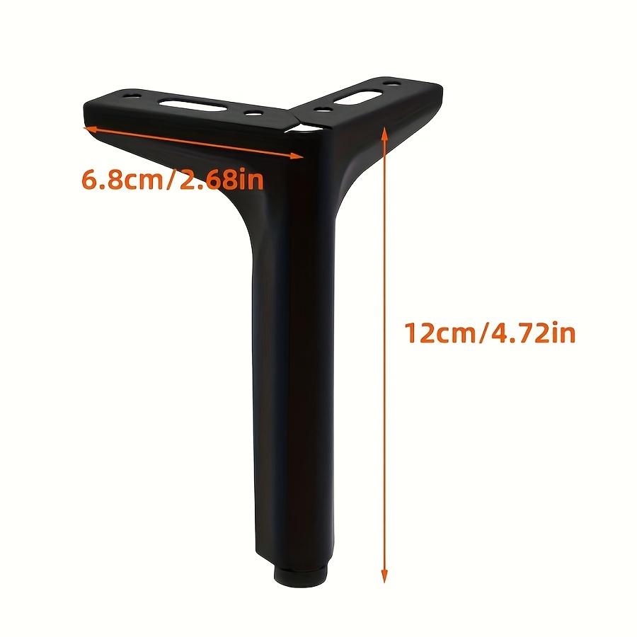 

4Pcs Metal Furniture Legs Half Round Three Prong Furniture Support Feet For Nightstand TV Stand Coffee Table Sofa Home Hardware 4.72in