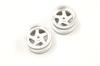 Kyosho Optima Satin Set of OTH244SCC 5-Spoke Wheels, 43mm, Chrome, 2,