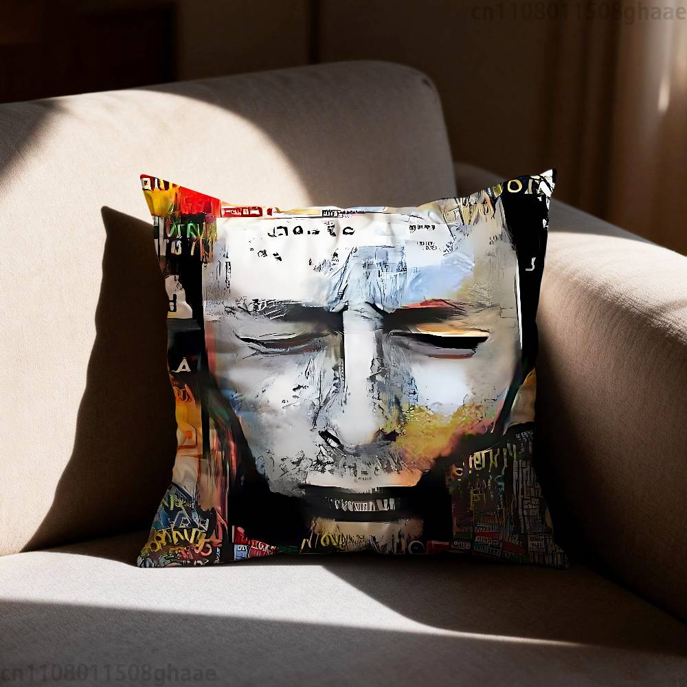 Art Rock Band Radiohead Pillow Case Square DoubleSided Printing Short Plush Sofa Cushion Cover Bedroom Bedside Pillow