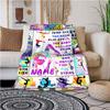 Colorful Gymnastics Theme Customize Your Name Blanket Used For Chair Office Sofa Bed Camping Soft And Warm Giving Friends And Relatives Birthday