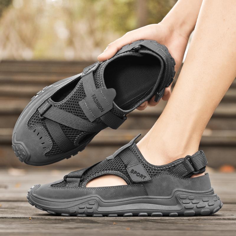 Мужские летние новые мужские сандалии большого размера — фото 8